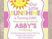 75 Customize You Are My Sunshine Birthday Invitation Template With Stunning Design with You Are My Sunshine Birthday Invitation Template