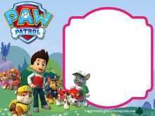 75 Free Printable Free Paw Patrol Birthday Invitation Template With Stunning Design with Free Paw Patrol Birthday Invitation Template