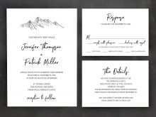 75 Free Printable Wedding Invitation Template Mountain in Word by Wedding Invitation Template Mountain