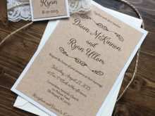 Rustic Wedding Invitation Template Free