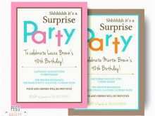75 Report Surprise Party Invitation Template Download with Surprise Party Invitation Template