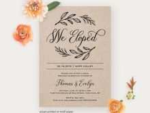 75 The Best Elopement Party Invitation Template Photo with Elopement Party Invitation Template