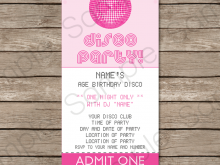75 Visiting Disco Party Invitation Template PSD File by Disco Party Invitation Template