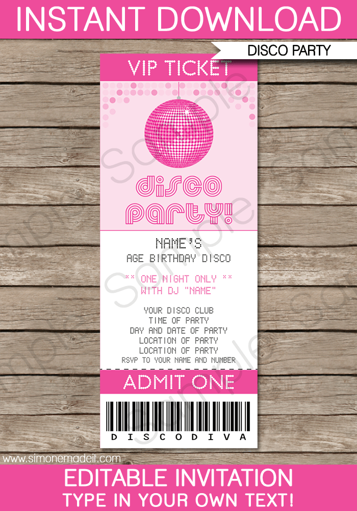 75 Visiting Disco Party Invitation Template PSD File by Disco Party Invitation Template