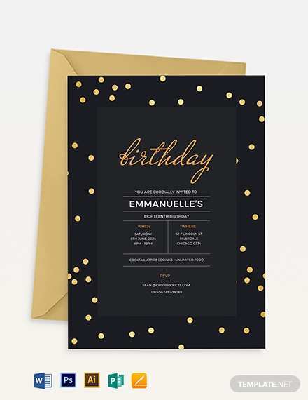 76 Best Birthday Invitation Template Adobe Illustrator With Stunning Design with Birthday Invitation Template Adobe Illustrator