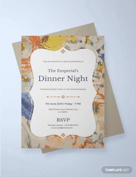 76 Blank Blank Dinner Invitation Template With Stunning Design by Blank Dinner Invitation Template