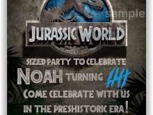 76 Create Jurassic World Party Invitation Template Layouts by Jurassic World Party Invitation Template