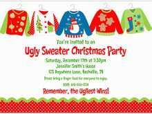 76 Creating Ugly Sweater Party Invitation Template Free Word Maker with Ugly Sweater Party Invitation Template Free Word