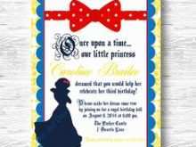 76 Creative Snow White Birthday Invitation Template Formating for Snow White Birthday Invitation Template