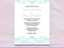 76 Customize Mint Green Wedding Invitation Template for Ms Word by Mint Green Wedding Invitation Template