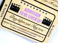 76 Customize Movie Ticket Wedding Invitation Template in Word with Movie Ticket Wedding Invitation Template