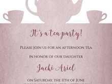 76 Customize Our Free Afternoon Tea Party Invitation Template Maker for Afternoon Tea Party Invitation Template