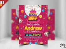 76 Customize Our Free Birthday Invitation Design Template Psd in Word for Birthday Invitation Design Template Psd