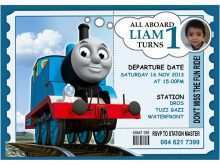 76 Customize Our Free Thomas The Train Blank Invitation Template PSD File with Thomas The Train Blank Invitation Template