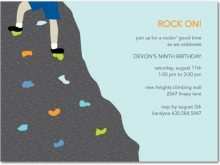 76 Customize Rock Climbing Party Invitation Template Free Layouts for Rock Climbing Party Invitation Template Free