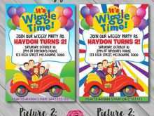 76 Format Wiggles Birthday Invitation Template PSD File by Wiggles Birthday Invitation Template