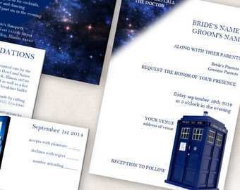 76 Free Printable Doctor Who Wedding Invitation Template Photo with Doctor Who Wedding Invitation Template