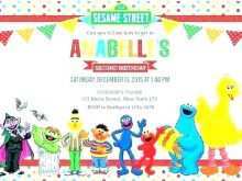 76 How To Create Sesame Street 1St Birthday Invitation Template Layouts with Sesame Street 1St Birthday Invitation Template