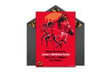 76 Printable Incredibles Birthday Invitation Template Photo by Incredibles Birthday Invitation Template