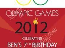 76 Printable Olympic Party Invitation Template in Word for Olympic Party Invitation Template