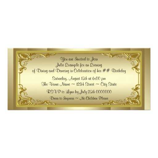 76 Standard Golden Ticket Birthday Invitation Template With Stunning Design for Golden Ticket Birthday Invitation Template