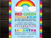 76 The Best Rainbow Birthday Invitation Template Layouts with Rainbow Birthday Invitation Template