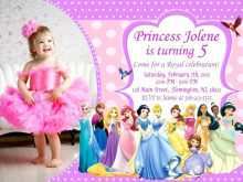 77 Adding Disney Princess Birthday Invitation Template for Ms Word with Disney Princess Birthday Invitation Template