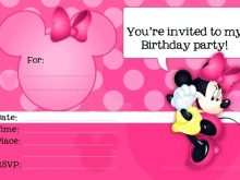 77 Best Minnie Mouse Party Invitation Template for Ms Word for Minnie Mouse Party Invitation Template