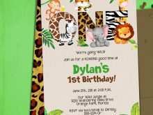 77 Blank Jungle Birthday Invitation Template Photo by Jungle Birthday Invitation Template