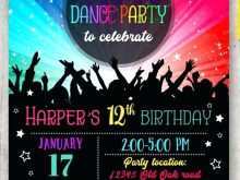 77 Customize Our Free Dance Party Invitation Template For Free for Dance Party Invitation Template