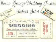 Train Ticket Wedding Invitation Template