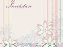 Blank Invitation Card Template Psd