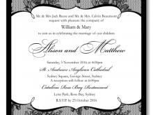 77 Free Traditional Wedding Invitation Template For Free for Traditional Wedding Invitation Template