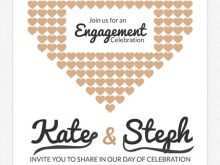 Engagement Invitation Card Blank Template