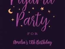 77 Online Pajama Party Invitation Template For Free by Pajama Party Invitation Template