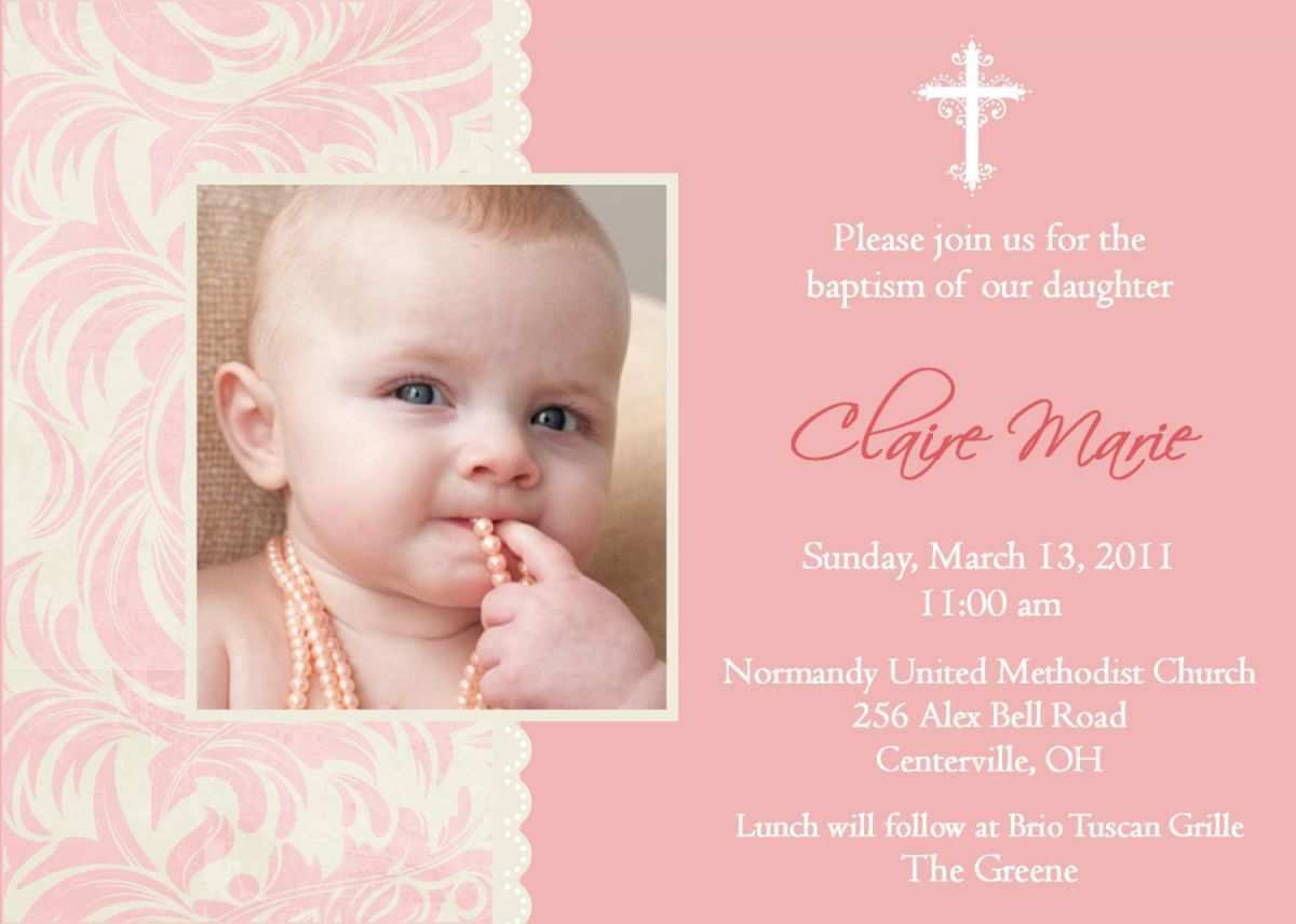 77 The Best Christening Invitation For Baby Girl Blank Template Layouts for Christening Invitation For Baby Girl Blank Template