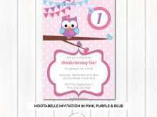 78 Adding Owl Birthday Invitation Template For Free for Owl Birthday Invitation Template