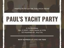 78 Blank Yacht Party Invitation Template in Word with Yacht Party Invitation Template