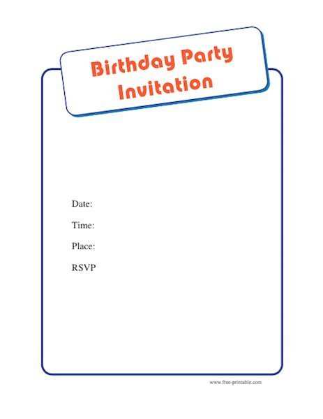 78 Creative Birthday Party Invitation Template Word Free Now for Birthday Party Invitation Template Word Free