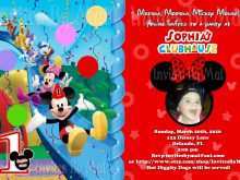 78 Customize Mickey Mouse Clubhouse Blank Invitation Template Free Download in Photoshop with Mickey Mouse Clubhouse Blank Invitation Template Free Download