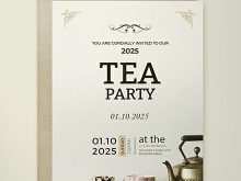 78 Format Afternoon Tea Party Invitation Template in Photoshop with Afternoon Tea Party Invitation Template