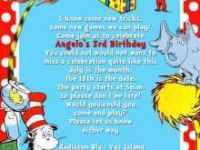 78 Free Printable Dr Seuss Birthday Invitation Template Now for Dr Seuss Birthday Invitation Template