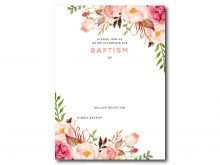 78 Printable Blank Baptism Invitation Template in Word for Blank Baptism Invitation Template