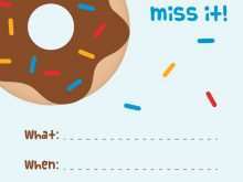 78 Report Donut Party Invitation Template Free Formating by Donut Party Invitation Template Free