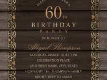 78 Visiting Elegant 60Th Birthday Invitation Templates Maker by Elegant 60Th Birthday Invitation Templates