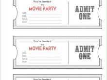 79 Best Blank Movie Ticket Invitation Template Now by Blank Movie Ticket Invitation Template