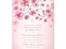 79 Best Cherry Blossom Wedding Invitation Template Now by Cherry Blossom Wedding Invitation Template