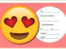 79 Creating Emoji Party Invitation Template With Stunning Design with Emoji Party Invitation Template