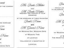 79 Creating Wedding Invitation Format Sample Maker for Wedding Invitation Format Sample