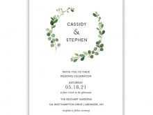 79 Creative Wedding Invitation Template Eucalyptus PSD File by Wedding Invitation Template Eucalyptus